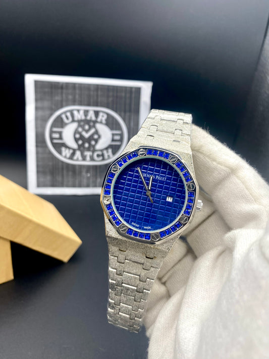 AP New Model Very Best Quality Stainless Steel Dimond Bazel With Date Function